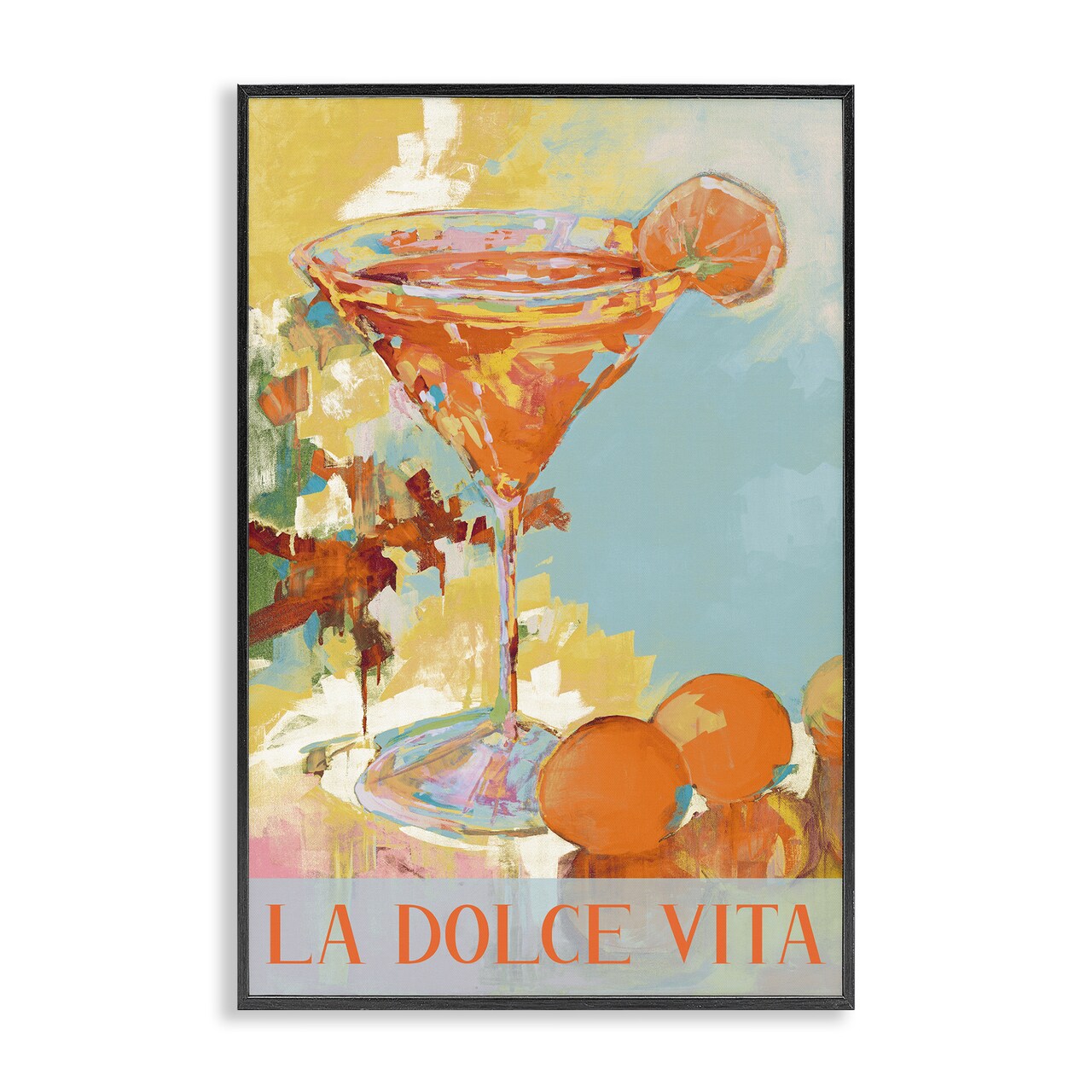 Stupell Industries Dolce Vita Summer Cocktail Framed Giclee, design by JANE SLIVKA